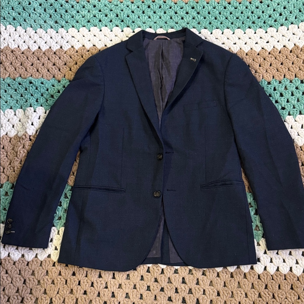 Frank & Oak Navy Blue Men's Blazer